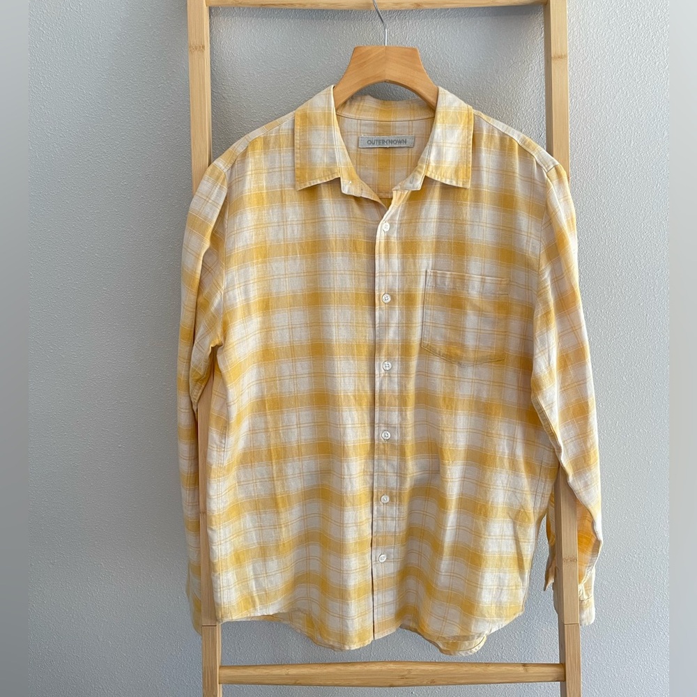 Outerknown Highline Shirt, Cotton/Linen Blend
